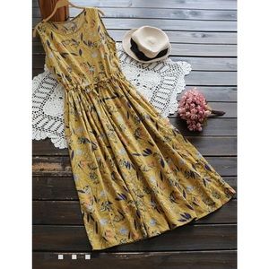 🌸Floral Print Drawstring Dress 🌼